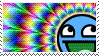 rainbow epic face stamp