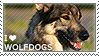 i love wolfdogs stamp